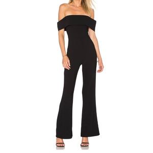 By the way. Aubrey Off Shoulder Jumpsuit